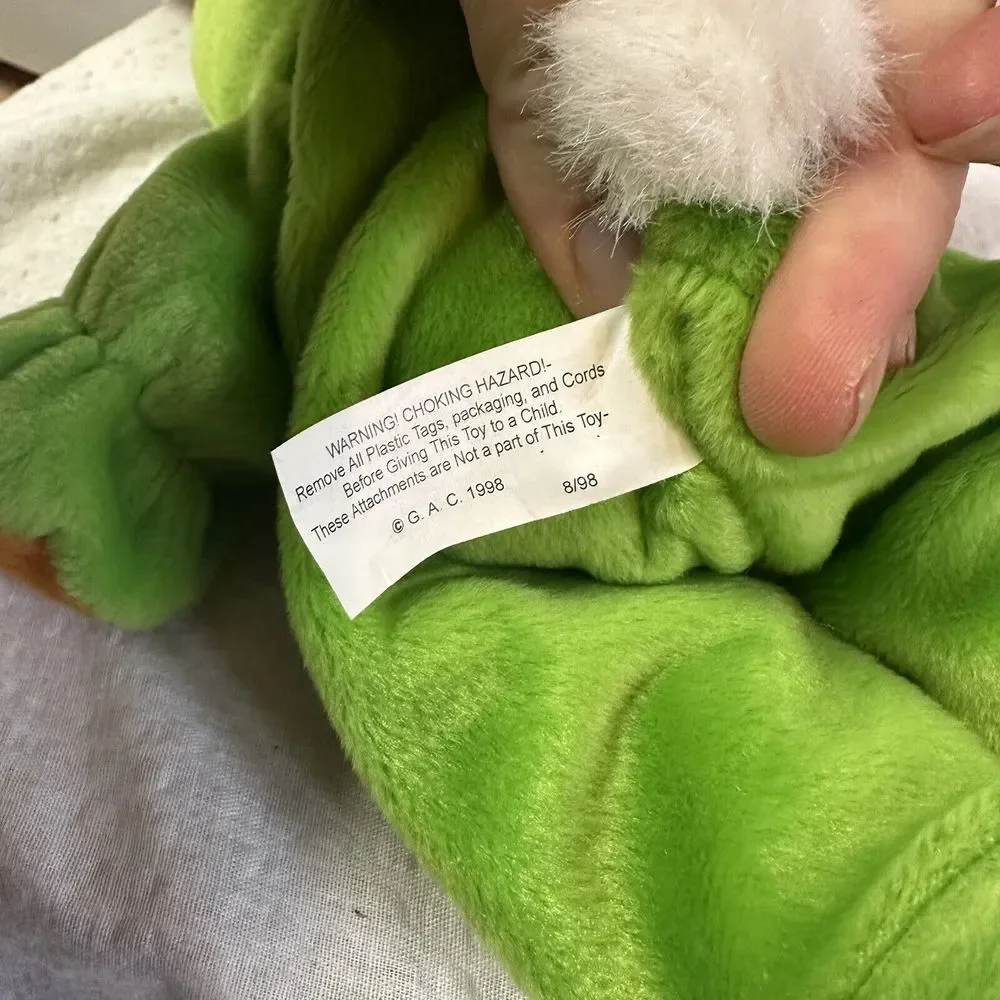 1998 GAC Easter Duck In‎ Green Bunny Suit Plush Stuffed Animal 13